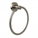 BRUSHED NICKEL DOME TOWEL RING