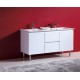 1500mm MODENA S STONE TOP FINGER PULL DOUBLE VANITY