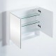900MM MIRROR SHAVING CABINET WITH ATTACHED STORAGE