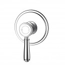 HYB868-301 CLASICO CHROME WALL MIXER SOLID HANDLE