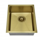 PS340R-BG EDEN BRUSHED GOLD SINGLE BOWL SINK 380X440MM