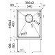 PS340R-GM EDEN GUNMETAL SINGLE BOWL SINK 380X440MM