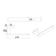 2305-BN BRUSHED NICKELTAL CULA TOWEL BAR