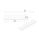 2310-BN BRUSHED NICKEL CULA METAL SHELF