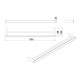 2302-800-BN BRUSHED NICKEL CULA 800MM DOUBLE TOWEL RAIL