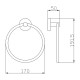 DOME BRUSHED BRONZE TOWEL RING