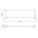 BRUSHED BRONZE DOME METAL SHELF