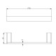 KASTEN BRUSHED BRONZE 250MM SINGLE TOWEL RAIL