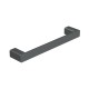 KASTEN BRUSHED GUNMETAL 250MM SINGLE TOWEL RAIL