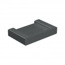 KASTEN BRUSHED GUNMETAL SOAP BASKET