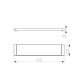 KASTEN BRUSHED GUNMETAL GLASS SHELF