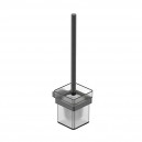KASTEN BRUSHED GUNMETAL TOILET BRUSH SET