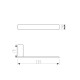 KASTEN BRUSHED GOLD TOWEL BAR