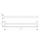 KASTEN BRUSHED GOLD 600MM DOUBLE TOWEL RAIL