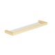 KASTEN BRUSHED GOLD GLASS SHELF