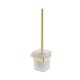 KASTEN BRUSHED GOLD TOILET BRUSH SET