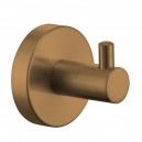 BRUSHED BRONZE DOME ROBE HOOK W/ PIN