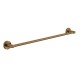 BRUSHED BRONZE DOME 600MM SINGLE TOWEL RAIL