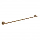 BRUSHED BRONZE DOME 750MM SINGLE TOWEL RAIL