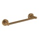 BRUSHED BRONZE DOME 250MM SINGLE TOWEL RAIL