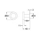 BRUSHED COPPER OTUS SLIMLINE ROBE HOOK