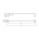 BRUSHED COPPER OTUS SLIMLINE SINGLE TOWEL RAIL 900MM