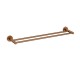 BRUSHED COPPER OTUS SLIMLINE DOUBLE TOWEL RAIL 600MM