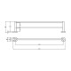 BRUSHED COPPER OTUS SLIMLINE DOUBLE TOWEL RAIL 900MM