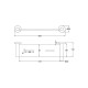 BRUSHED COPPER OTUS SLIMLINE METAL SHELF