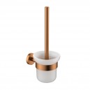 BRUSHED COPPER OTUS SLIMLINE TOILET BRUSH SET