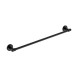 CAMBRIDGE MATTE BLACK SINGLE TOWEL RAIL 600MM