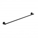 CAMBRIDGE MATTE BLACK SINGLE TOWEL RAIL 800MM