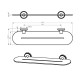 CAMBRIDGE BRUSHED NICKEL METAL SHELF