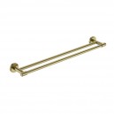 CAMBRIDGE BRUSHED GOLD DOUBLE TOWEL RAIL 600MM