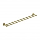 CAMBRIDGE BRUSHED GOLD DOUBLE TOWEL RAIL 800MM