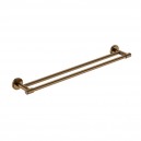 CAMBRIDGE BRUSHED BRONZE DOUBLE TOWEL RAIL 600MM