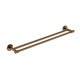 CAMBRIDGE BRUSHED BRONZE DOUBLE TOWEL RAIL 600MM