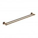 CAMBRIDGE BRUSHED BRONZE DOUBLE TOWEL RAIL 800MM