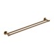 CAMBRIDGE BRUSHED BRONZE DOUBLE TOWEL RAIL 800MM